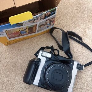 Free film!Fujifilm Instax Wide 300 Camera - Black and Gray